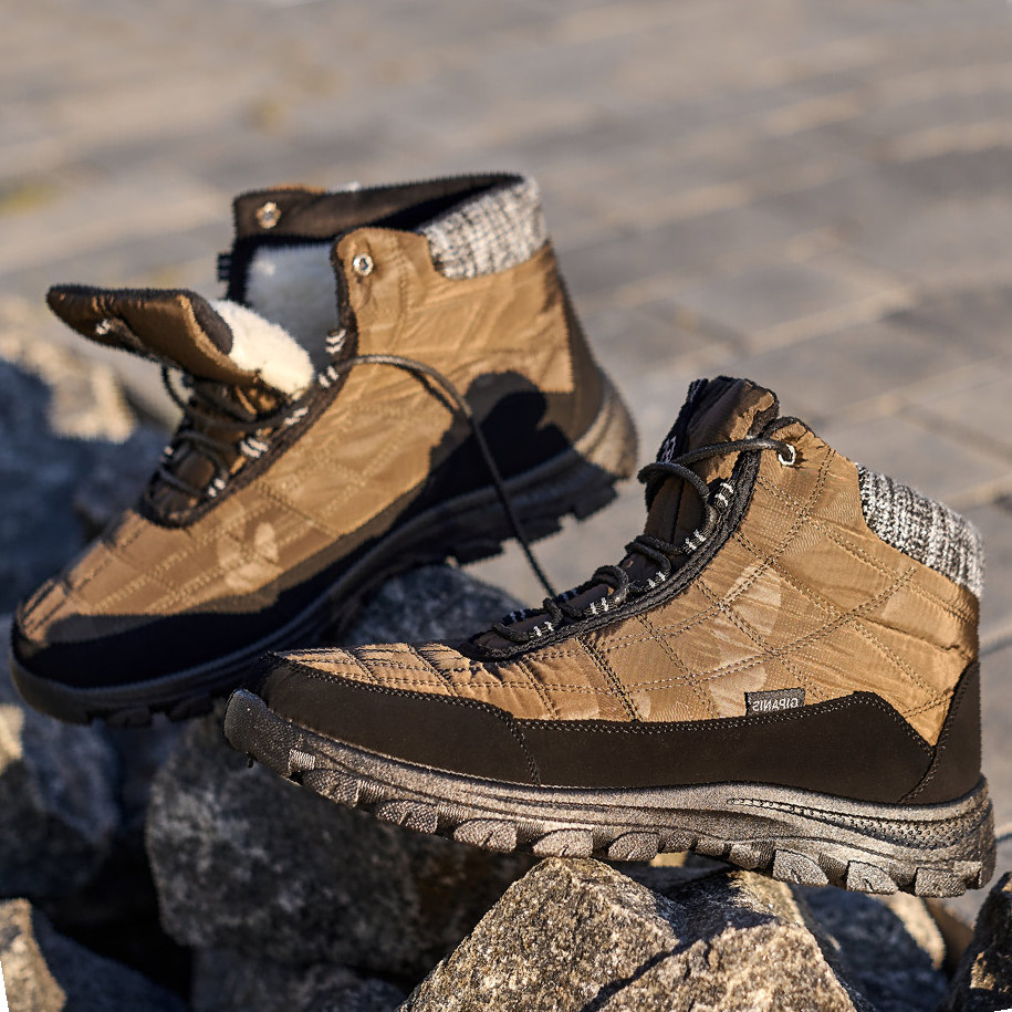 Черевики чоловічі чорні на хутрі -20°C 45р