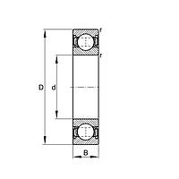 Подшипник S6204 2RSR-HLC FAG