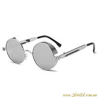Сонцезахисні окуляри в стилі Стимпанк круглі ретро окуляри Вікторіанської Епохи