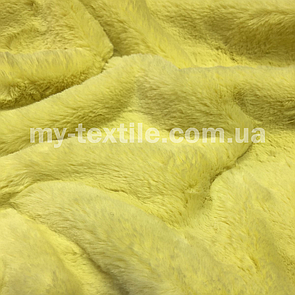 Штучне хутро мокрий кролик Щільність 270 Жовтий