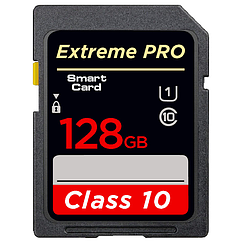 Карта пам'яті SD Extreme Pro для фотоапарата відеокамери 128 Gb