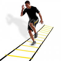 Координационная лестница (скоростная дорожка) для бега и тренировки 20 перекладин Profi (MS 3332-2)