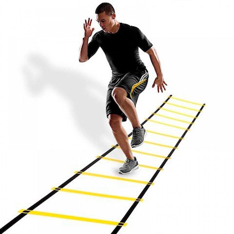 Координационная лестница (скоростная дорожка) для бега и тренировки 20 перекладин Profi (MS 3332-2) - фото 1 - id-p1495717040