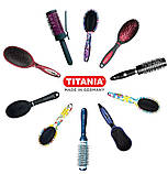 Щітка для волосся кругла червона TITANIA art.1639, фото 4