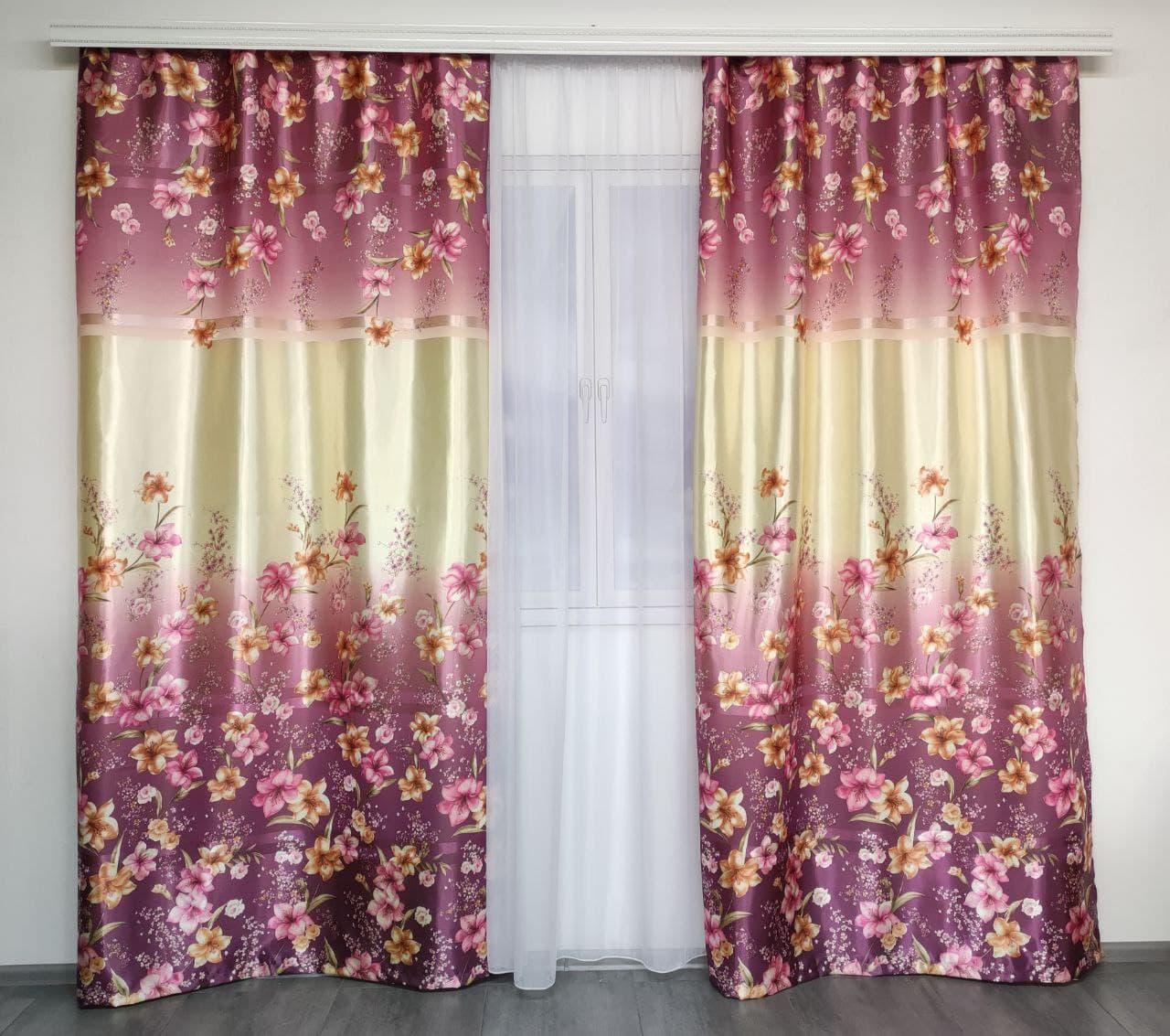 Современные Шторы на Кухню, Шторы в Гостиную, Шторы на Окна Фиолетовые ...