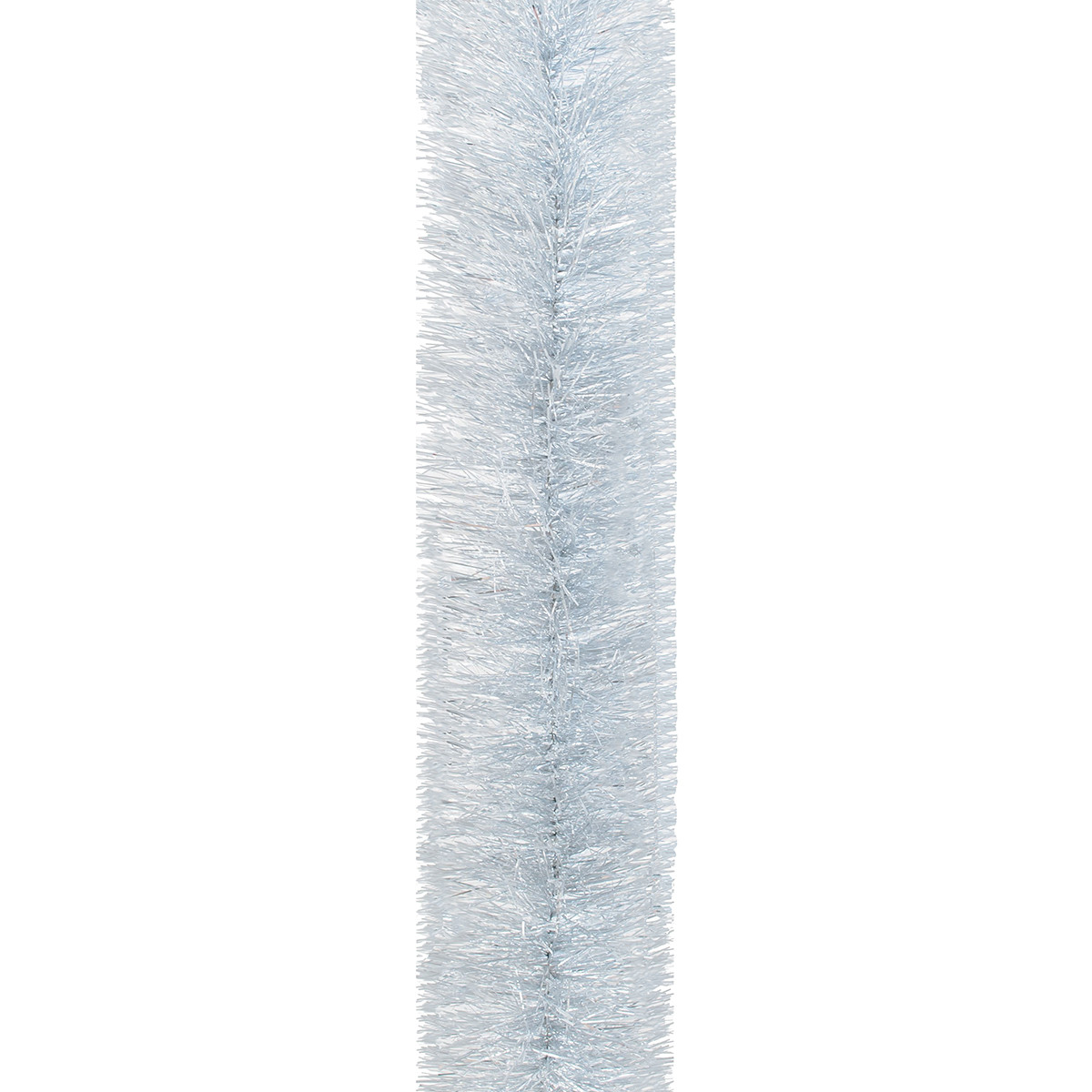 Мішура новорічна (срібло з біл.кінчиками) діаметр 7,5 см 2 м YES! Fun (901420), фото 1