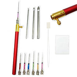 Голка для килимової вишивки набивна набір пробивних ударних голок 10 шт