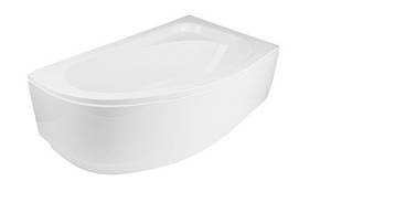 Ванна акрилова Besco CORNEA140х80 права асиметрична (без панелі, ніжок, ручок), фото 3