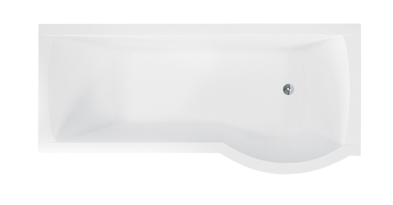 Ванна акрилова Besco INSPIRO 160х70 права асиметрична (без ніжок, панелі, сифона)