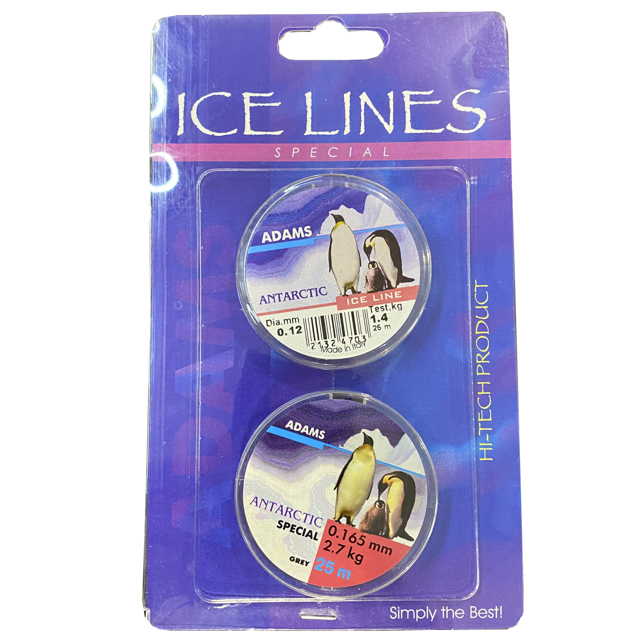 Волосінь Adams Ice Line 0.12 мм, 0.16 мм.