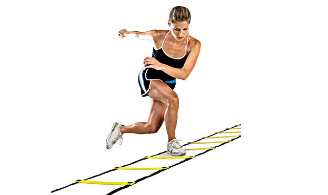 Координаційні сходи (швидкісна доріжка) для бігу та тренування 12 перекладин Profi (MS 3332-3)