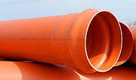 Труба ПВХ 160/3,2 мм для зовнішньої каналізації з разтрубом