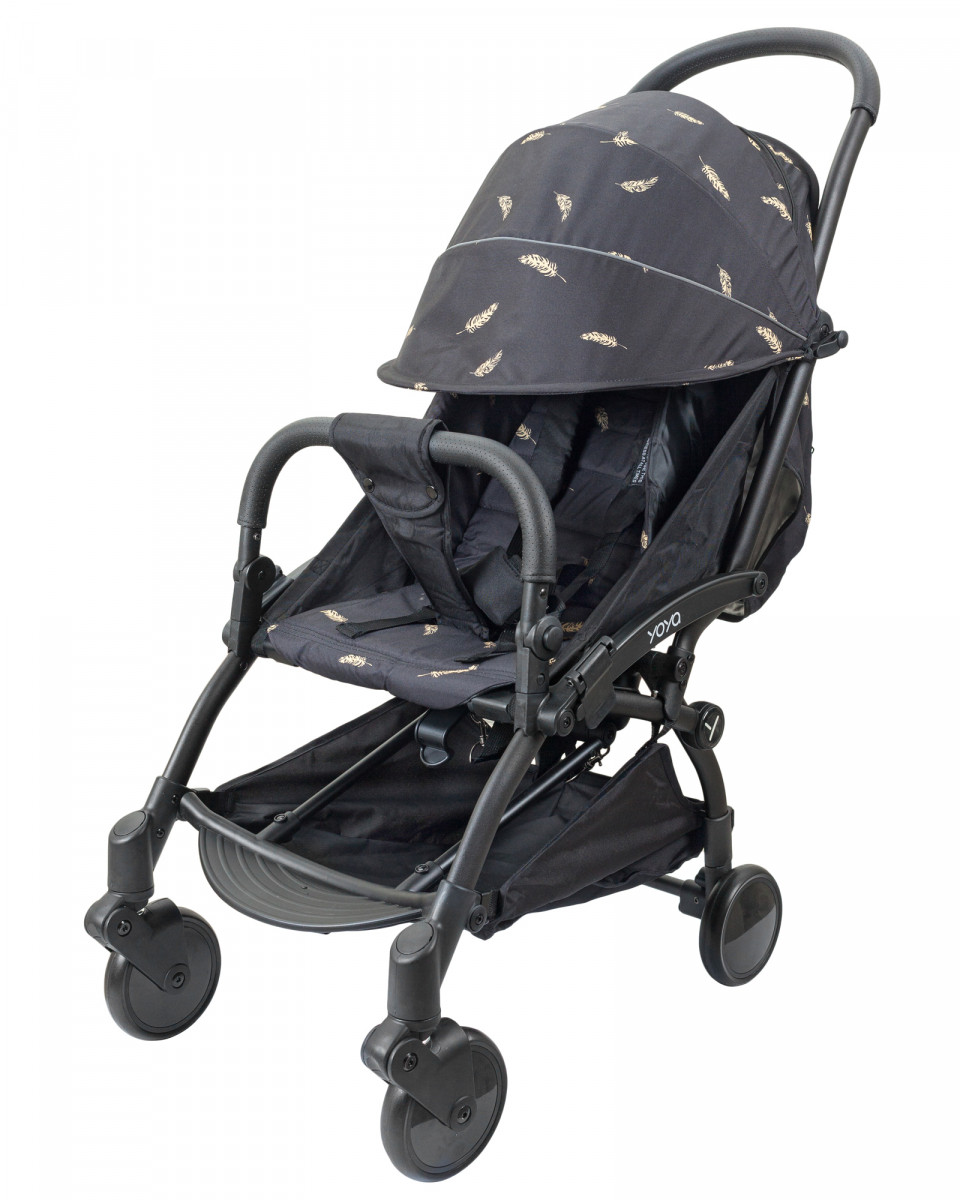 Прогулянкова коляска Yoya 175A+ Premium Edition Terracotta Теракот рама біла, колеса ч/б
