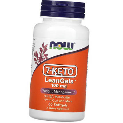 NOW 7-KETO LeanGels 100 mg 60 капс гел, фото 2