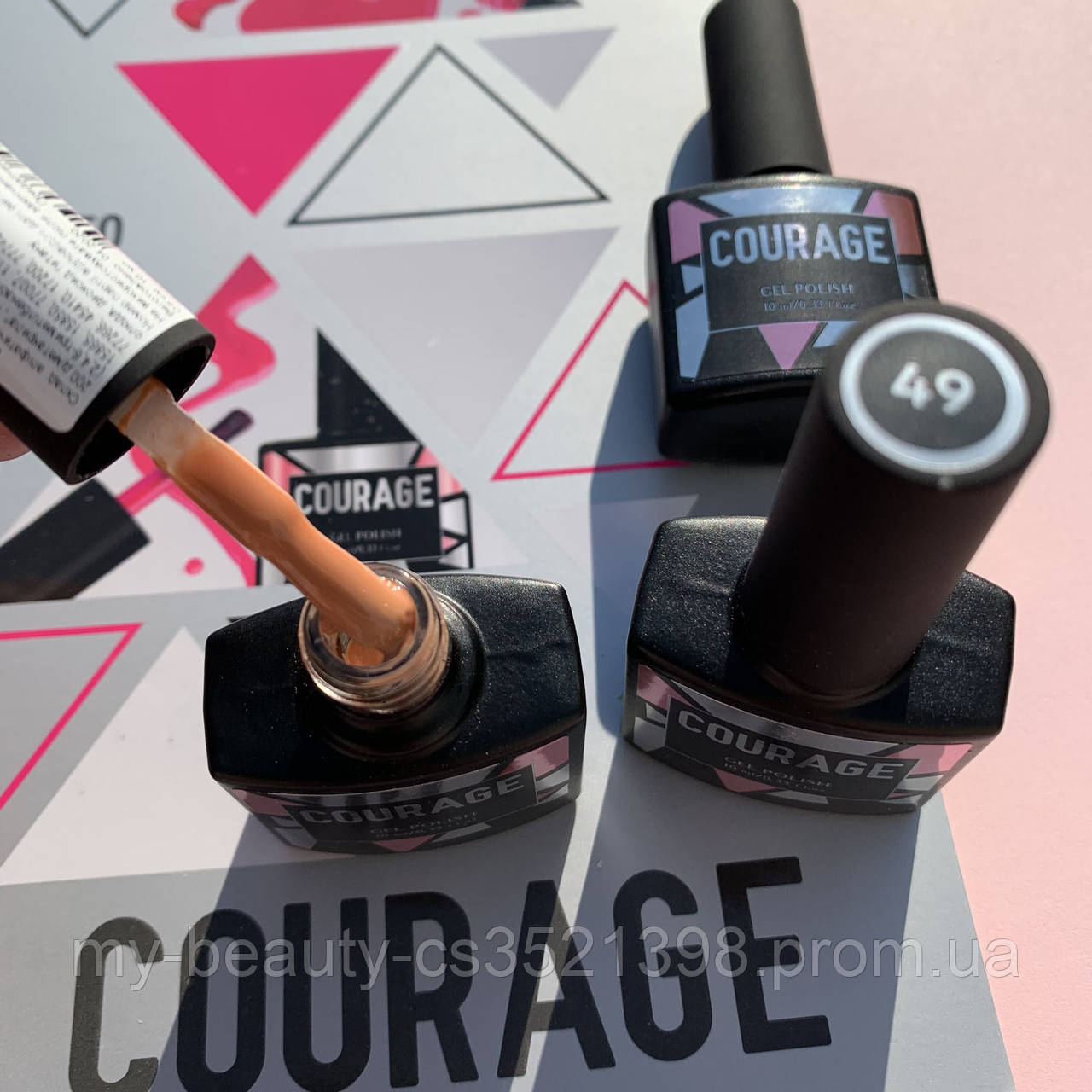 Гель-лак для нігтів Courage Prof 10 мл №049