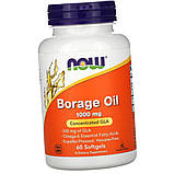 Олія бурачника NOW Borage Oil 1000 mg 60 капсул, фото 5