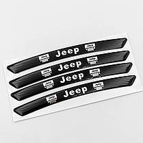 Наклейки на диски (на колеса) Jeep (Джіп) чорні, фото 5