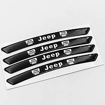 Наклейки на диски (на колеса) Jeep (Джіп) чорні, фото 6