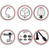 Кухонний комбайн DMS KMBF-2350 3 в 1 м'ясорубка, міксер, тістоміс 7 л. 2350 вт., фото 3