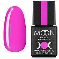 Гель-лак Moon Full Сolor Hypoallergenic Gel Рolish 118 неоново-рожевий, 8 мл