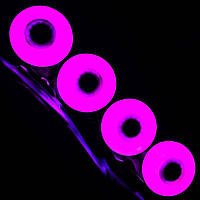 Светящиеся искрящиеся колеса для роликовых коньков Flying Eagle Lazerwheelz-Sparkle Purple 80 mm