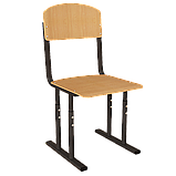 Стілець Кадет НУШ регульований по висоті Ø22 в Ø27 гнутоклеєна фанера, фото 3