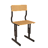 Стілець Кадет НУШ регульований по висоті пряма фанера, фото 2