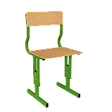 Стілець Кадет НУШ регульований по висоті пряма фанера, фото 3