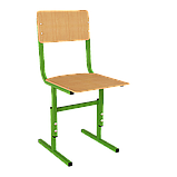 Стілець Кадет-Т регульований по висоті гнутоклеєна фанера, фото 2