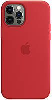 Силиконовый чехол-накладка Apple Silicone Case with MagSafe for iPhone 12 Pro Max, PRODUCT RED (MHLF3)