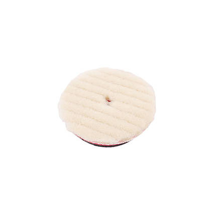 Полірувальний круг шерстяний - MaxShine Wool Cutting Pad 80 мм. червоний (2061080R), фото 3