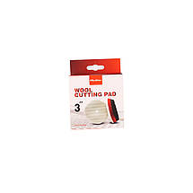 Полірувальний круг шерстяний - MaxShine Wool Cutting Pad 80 мм. червоний (2061080R), фото 5