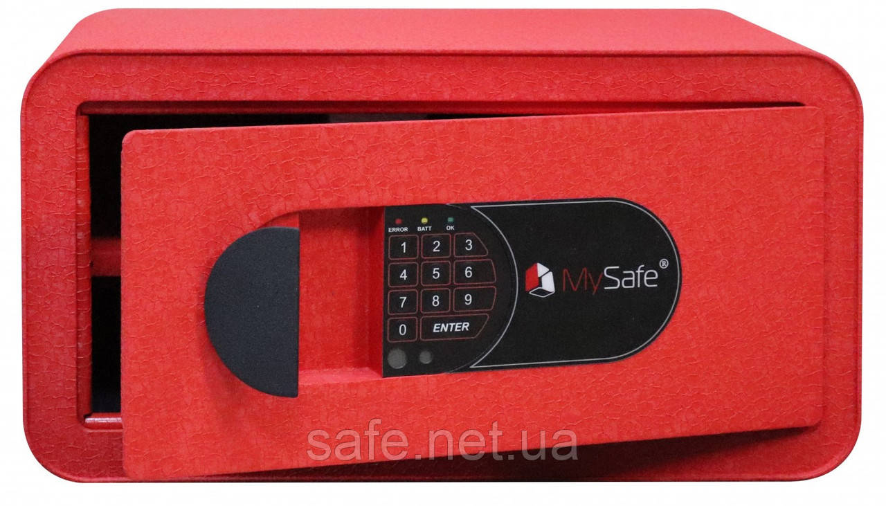 Сейф меблевий Griffon MSR.20.Е RED (ВxШxГ:200x380x260), сейф для дому, сейф для грошей, сейф для документів