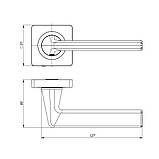 Ручка дверна Ajax TREND JK SN/CP-3 матовий нікель/хром, фото 2