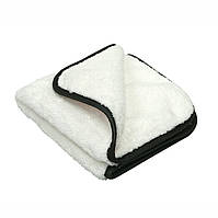 Полотенце микрофибровое - MaxShine Microfiber Towel 40x40 см. 800 gsm бело-черный (1014040W)