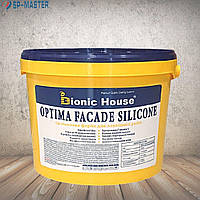 Силіконова (латексна)  фасадна фарба Optima Fasade Silikone Bionic House (Біонік Хаус) 4.2 кг (3л)