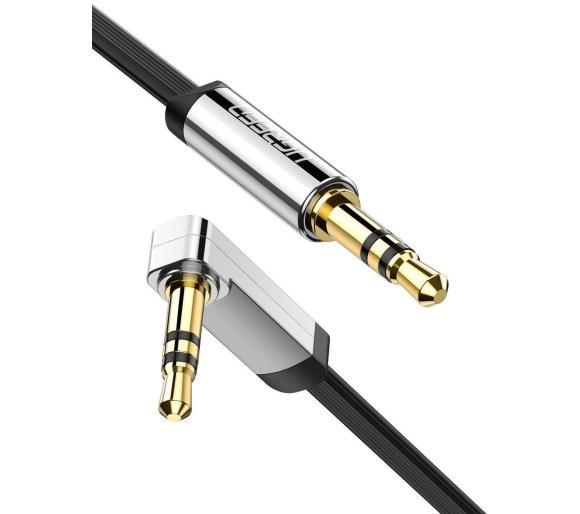 Аудіо кабель UGREEN   AV119 3.5mm Male to 3.5mm Male Straight to angle flat Cable 2m (10599)