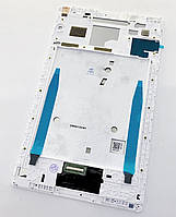 Дисплей (екран) для Lenovo Tab 4 8 TB-8504X LTE/4G / 8504N + тачскрин, білий, із зеленим шлейфом, з передньою