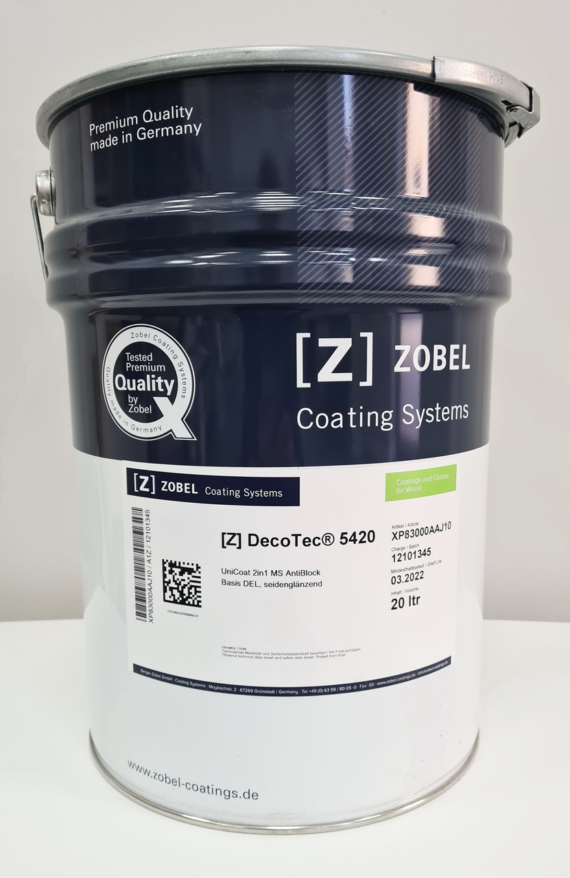 Лак Zobel Deco-tec 5420, цвет Светлый дуб (Eiche-Hell), 20л