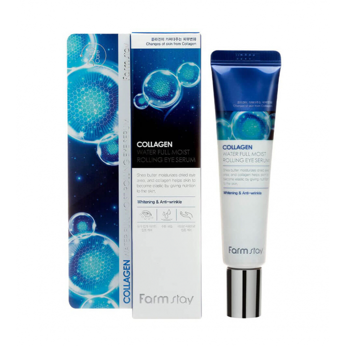 Сироватка-ролер для шкіри навколо очей Farm Stay Black Snail Premium Rolling Eye Serum з муцином равлики 25 мл