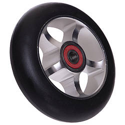 Алюмінієве Колесо для трюкового самоката SP-Sport CA-0004 100 мм з підшипником ABEC-7 срібний