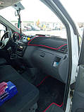 Накидка на панель приладів MERCEDES-BENZ Vito W639 с полочкой 2003-2014 Чохол/накидка на торпеду авто Мерседес Бенц, фото 5