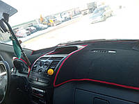 Накидка на панель приборов Mercedes-Benz Vito W639 2003 2014 с козырьком, Чехол на торпеду авто Мерсес Бенц