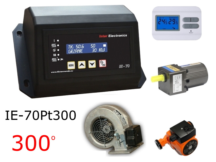 IE-70 PT-300 Автоматика для теплогенератора з автоматичною подачею палива до 300°С