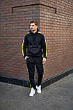 Спортивний костюм із лампасами теплий чорний Рівно, фото 5