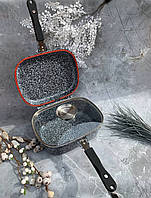Сковорода-жаровня-гусятниця 3в1 з гранітним антипригарним покриттям 3.6 л Edenberg EB-3320 Гусятниця лита
