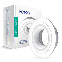 Встраиваемый неповоротный светильник Feron DL6130 алюминиевый точечный круглый белый