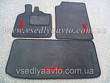 Ворсові килимки в салон і багажник SMART Fortwo 451 з 2007 р. (Сірі)