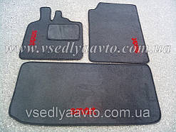 Ворсові килимки в салон і багажник SMART Fortwo 451 з 2007 р. (Сірі)