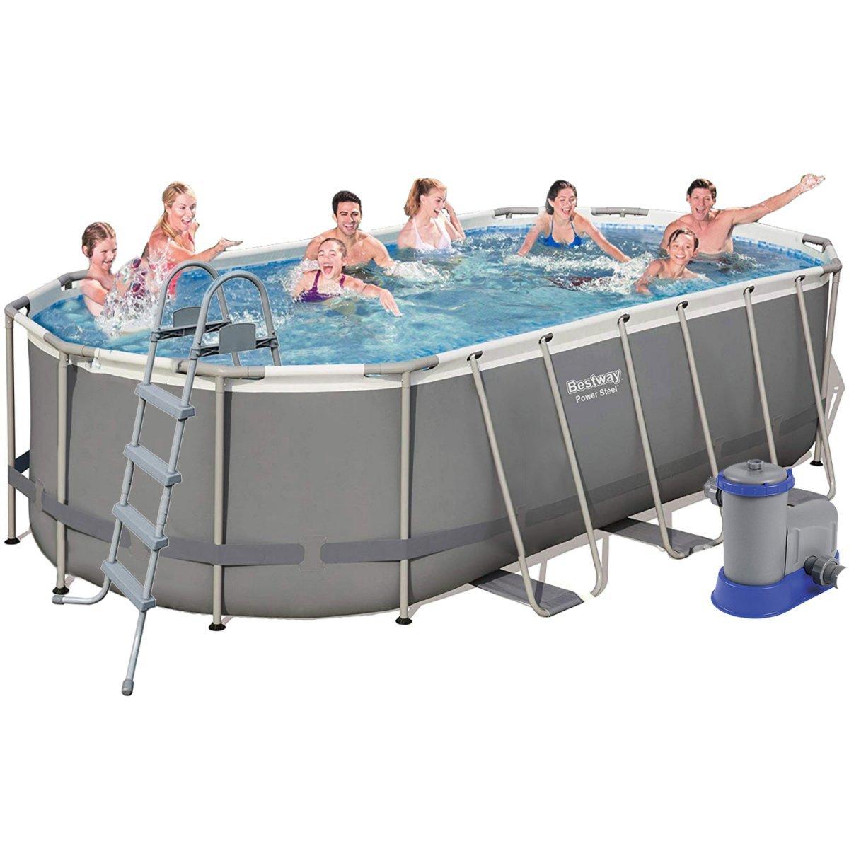 Каркасный бассейн Bestway 56710 овальный 549х274х122 см: продажа, цена ...